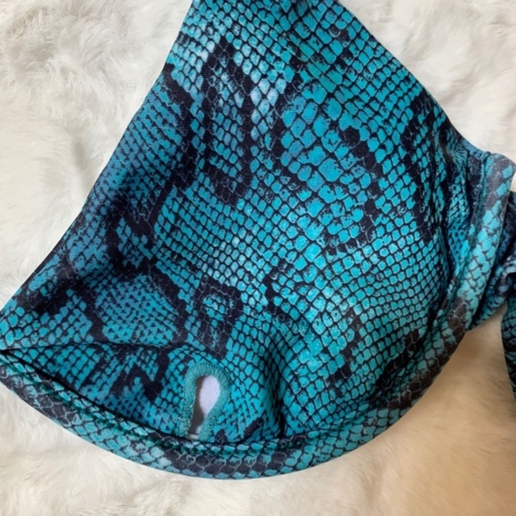 Zaful Snakeskin Tie Side Bikini Swimwear Size 8 - Picture 6 of 10